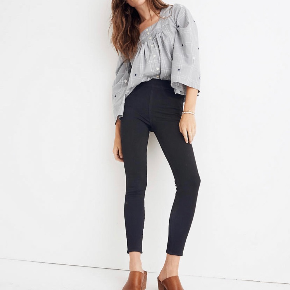 Madewell Pull on “Anywhere Jean,” 27, black